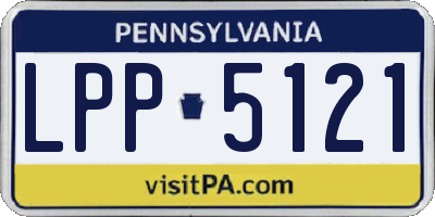 PA license plate LPP5121