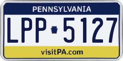 PA license plate LPP5127