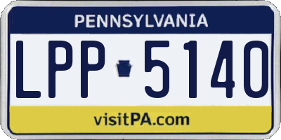 PA license plate LPP5140