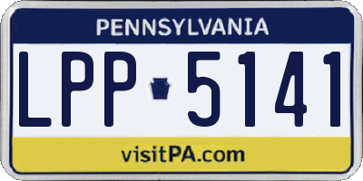 PA license plate LPP5141