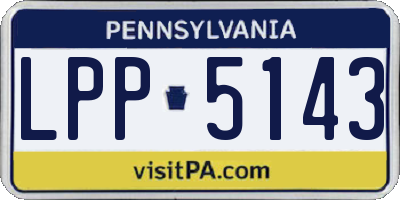 PA license plate LPP5143