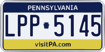 PA license plate LPP5145