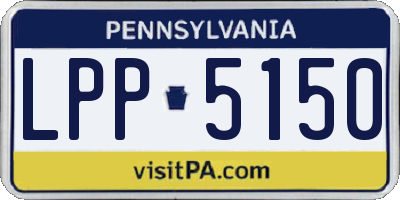 PA license plate LPP5150