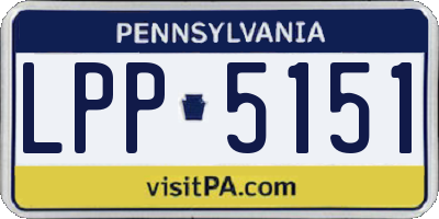 PA license plate LPP5151
