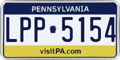 PA license plate LPP5154
