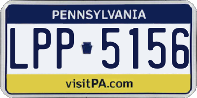 PA license plate LPP5156