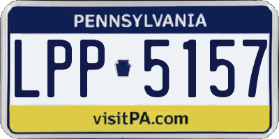 PA license plate LPP5157