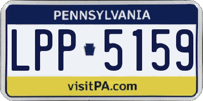 PA license plate LPP5159