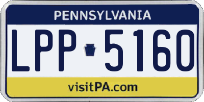 PA license plate LPP5160