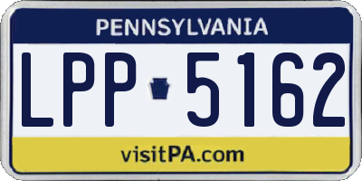 PA license plate LPP5162