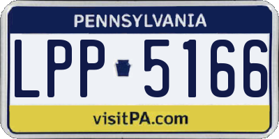 PA license plate LPP5166