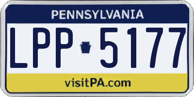 PA license plate LPP5177