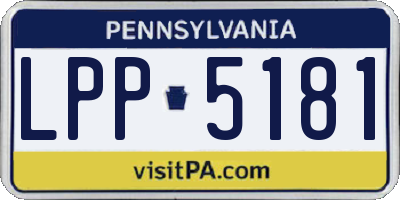PA license plate LPP5181