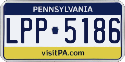 PA license plate LPP5186