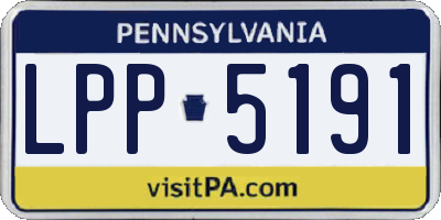 PA license plate LPP5191