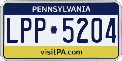 PA license plate LPP5204