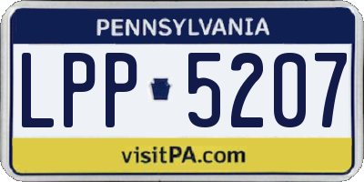 PA license plate LPP5207