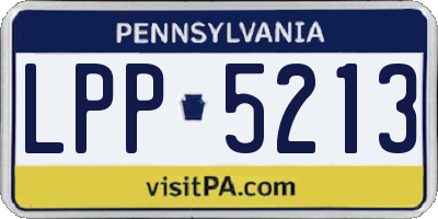 PA license plate LPP5213