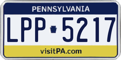 PA license plate LPP5217