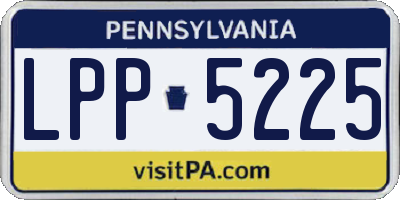 PA license plate LPP5225