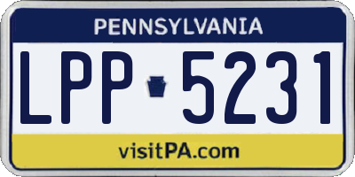 PA license plate LPP5231