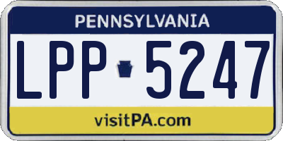 PA license plate LPP5247