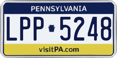 PA license plate LPP5248