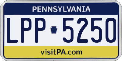 PA license plate LPP5250
