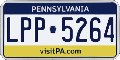 PA license plate LPP5264