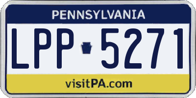PA license plate LPP5271