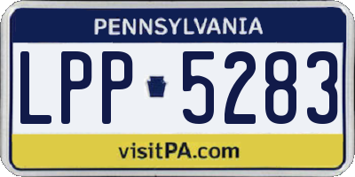 PA license plate LPP5283