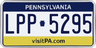 PA license plate LPP5295