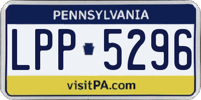 PA license plate LPP5296