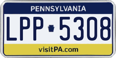 PA license plate LPP5308