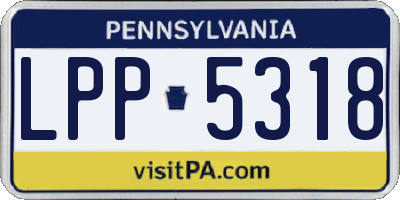 PA license plate LPP5318
