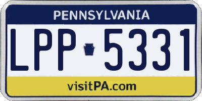PA license plate LPP5331