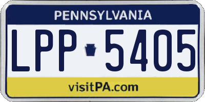 PA license plate LPP5405