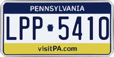 PA license plate LPP5410