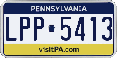 PA license plate LPP5413