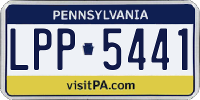 PA license plate LPP5441