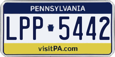 PA license plate LPP5442