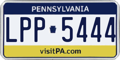 PA license plate LPP5444