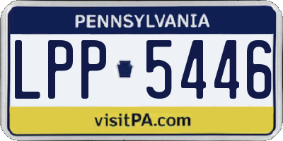 PA license plate LPP5446