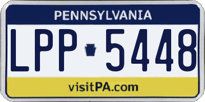 PA license plate LPP5448