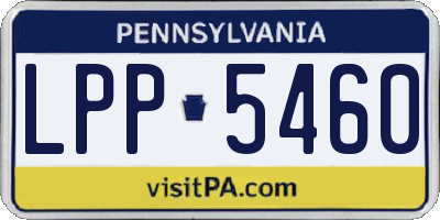 PA license plate LPP5460