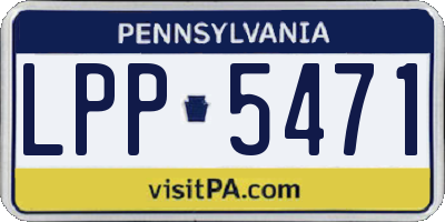 PA license plate LPP5471
