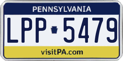 PA license plate LPP5479