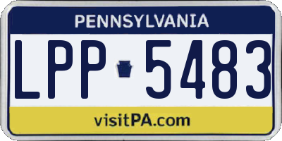 PA license plate LPP5483