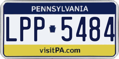 PA license plate LPP5484