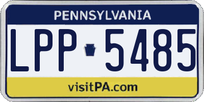 PA license plate LPP5485